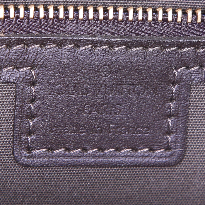 Bolso de mano Louis Vuitton Joséphine en lona Monogram caqui y cuero marrón - Detail D3