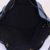 Louis Vuitton petit Noé handbag in blue epi leather and black leather - Detail D2 thumbnail