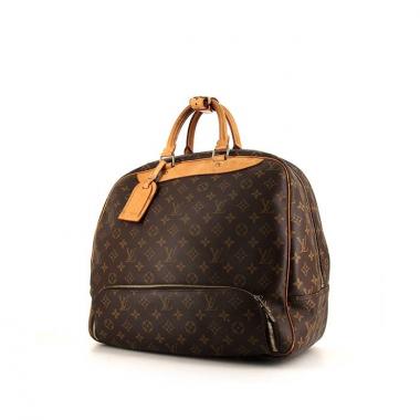 Louis Vuitton Evasion travel bag in brown monogram canvas and natural leather