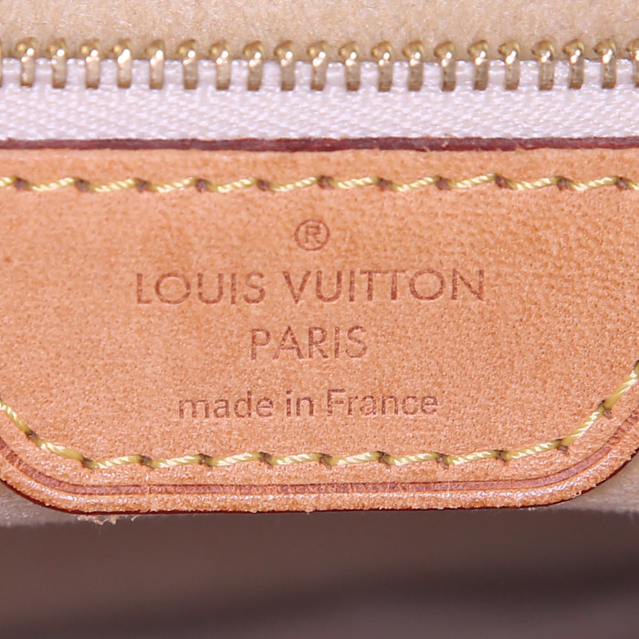 Sac cabas Louis Vuitton Hampstead petit modèle en toile damier azur - Detail D3