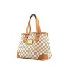 Shopping bag Louis Vuitton Hampstead modello piccolo in tela a scacchi e pelle naturale - 00pp thumbnail