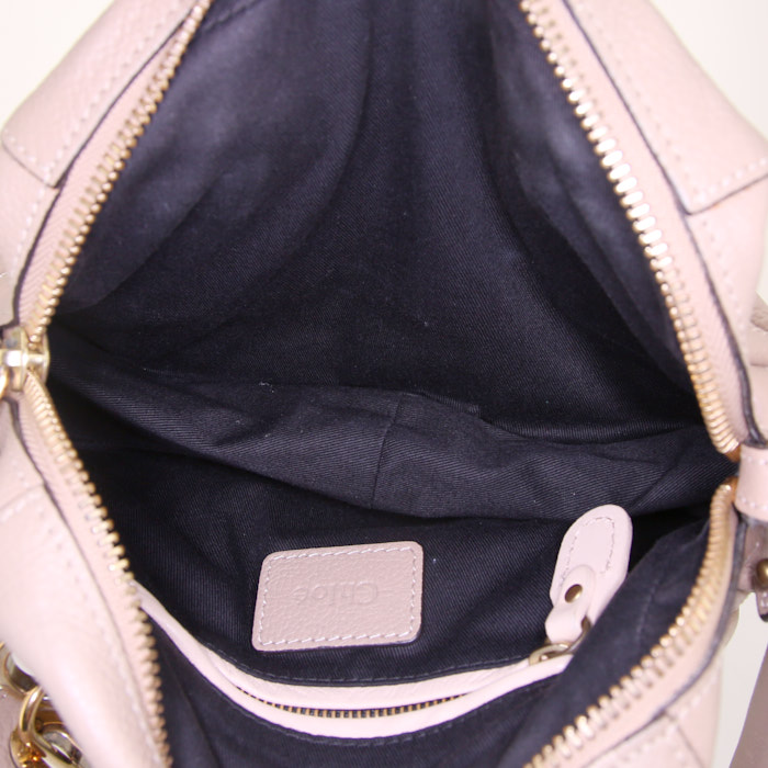 Borsa Chloé Paraty modello piccolo in pelle beige - Detail D3