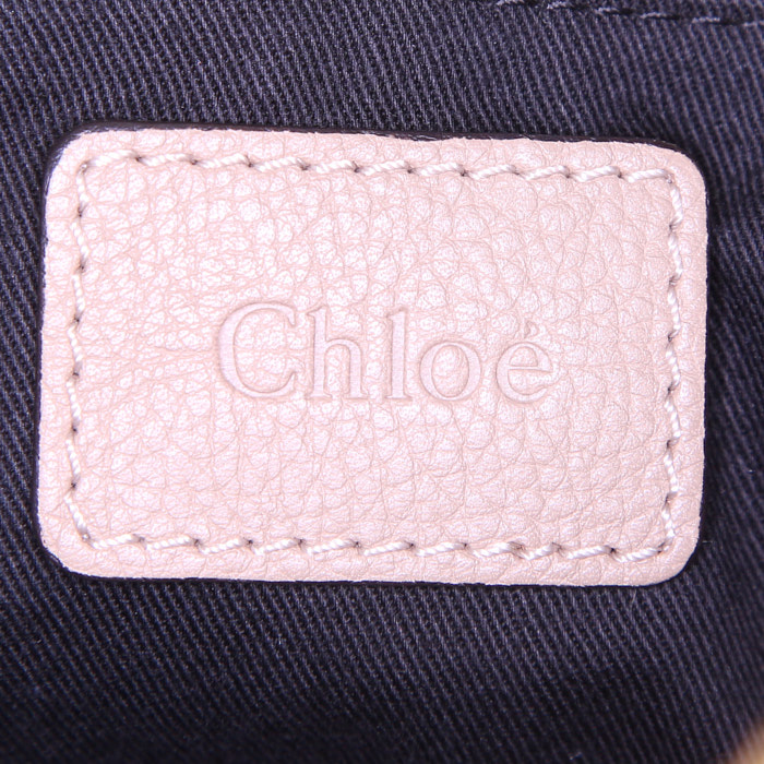 Borsa Chloé Paraty modello piccolo in pelle beige - Detail D4