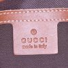 Sac à main Gucci Boston en toile monogram beige-miel et cuir marron - Detail D3 thumbnail