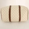 Gucci Boston handbag in honey beige monogram canvas and brown leather - Detail D4 thumbnail