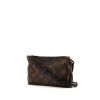 Louis Vuitton Pallas shoulder bag in brown monogram canvas and black leather - 00pp thumbnail
