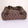 Shopping bag Louis Vuitton Beaubourg in tela a scacchi marrone - Detail D4 thumbnail