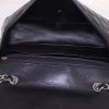 Chanel Timeless jumbo shoulder bag in black quilted grained leather - Detail D3 thumbnail