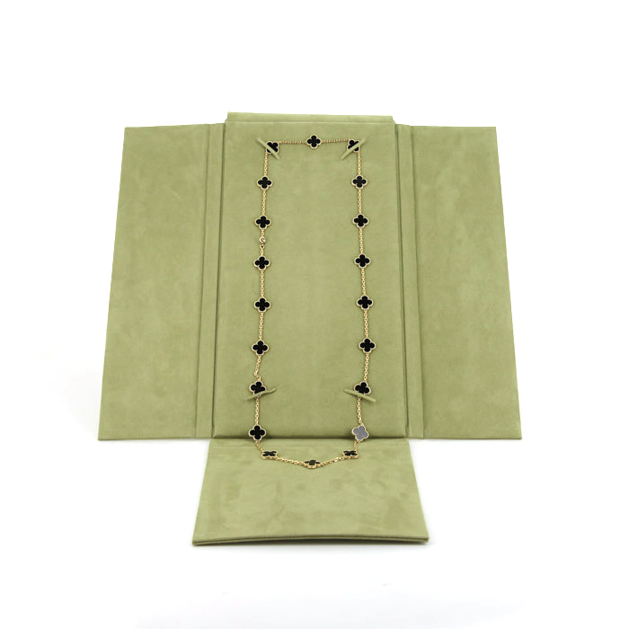 Sautoir Van Cleef & Arpels Alhambra Vintage en or jaune et onyx - Detail D2