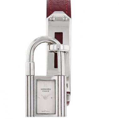 Reloj Hermes Kelly-Cadenas de acero Circa  1990