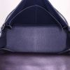 Hermes Kelly 35 cm handbag in indigo blue evergrain leather - Detail D3 thumbnail