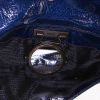 Bolso de mano Lanvin en charol azul - Detail D3 thumbnail