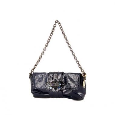 Borsa Lanvin in pelle verniciata blu