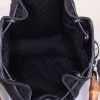 Bolso de mano Gucci Bamboo en lona negra y cuero esmaltado negro - Detail D3 thumbnail