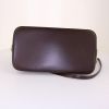 Louis Vuitton Alma handbag in brown damier canvas and brown leather - Detail D5 thumbnail
