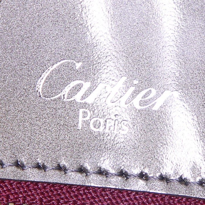 Bolso de mano Cartier en charol gris - Detail D3