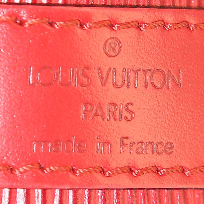 Borsa Louis Vuitton petit Noé modello piccolo in pelle Epi rossa - Detail D3