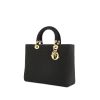 Borsa Dior Lady Dior modello medio in tela nera cannage - 00pp thumbnail