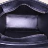 Bolso bandolera Celine Luggage Nano en piel de pitón verde y azul y cuero negro - Detail D3 thumbnail