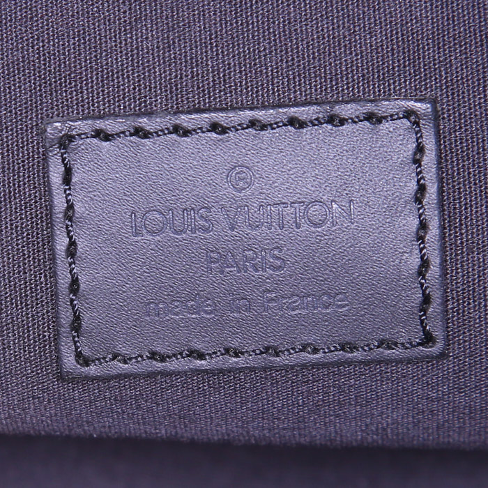 Louis Vuitton Mandara shoulder bag in black epi leather - Detail D3