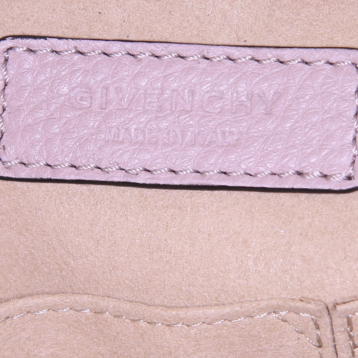 Borsa a tracolla Givenchy Shark Petit Modèle modello grande in pelle martellata beige - Detail D4