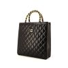 Shopping bag Chanel Vintage in pelle trapuntata nera - 00pp thumbnail