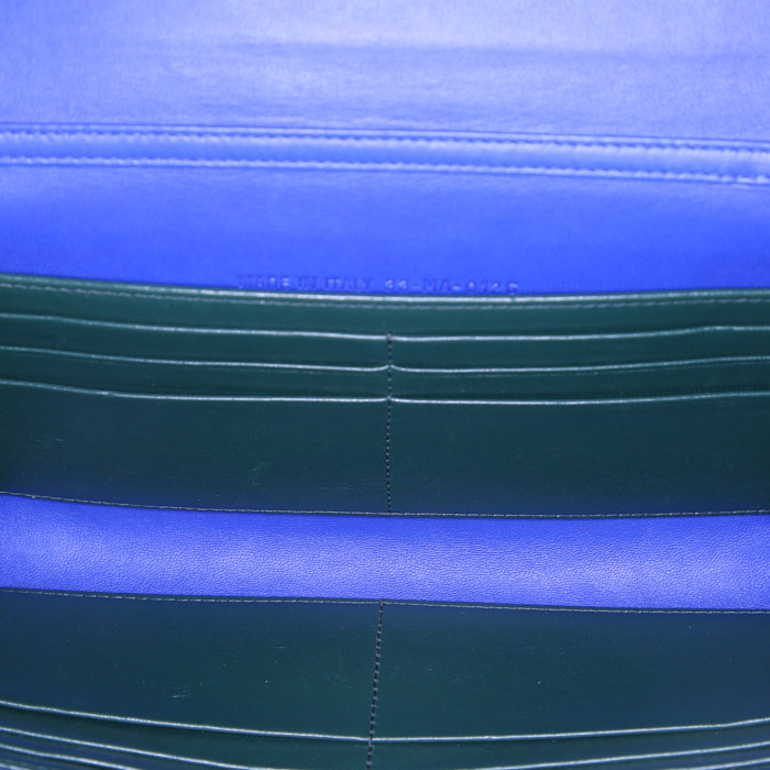 Borsa a tracolla Dior in pelle blu cannage - Detail D2