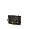 Chanel Vintage Diana shoulder bag in black quilted leather - 00pp thumbnail