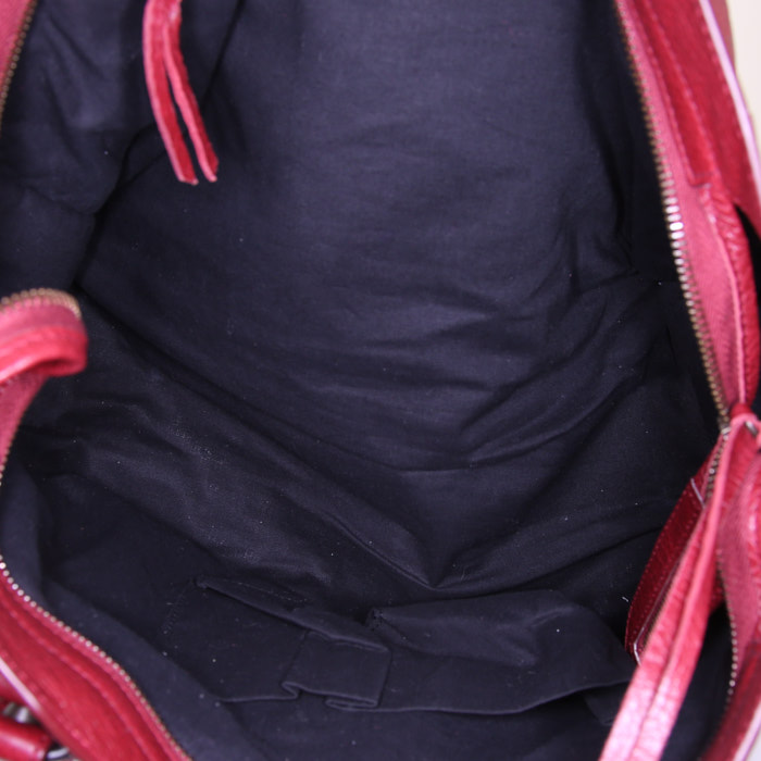 Borsa Balenciaga Classic City in pelle rossa - Detail D3