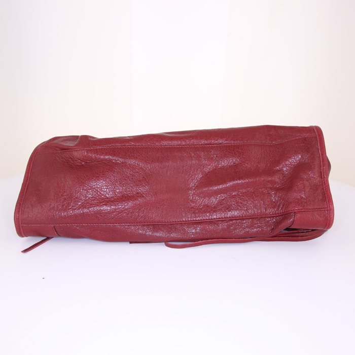 Bolso de mano Balenciaga Classic City en cuero rojo - Detail D5