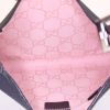 Gucci Bardot handbag in black canvas and black leather - Detail D2 thumbnail