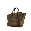 Celine Luggage medium model handbag in khaki leather - 00pp thumbnail