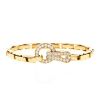 Bracelet Cartier Agrafe en or jaune et diamants - 00pp thumbnail