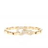 Cartier Agrafe bracelet in yellow gold and diamonds - 360 thumbnail