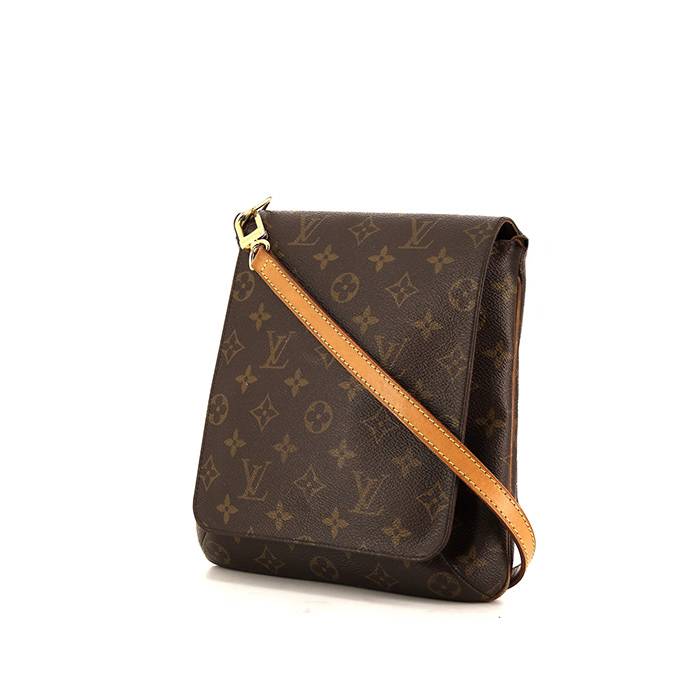 Louis+Vuitton+Musette+Salsa+Shoulder+Bag+Brown+Leather for sale online