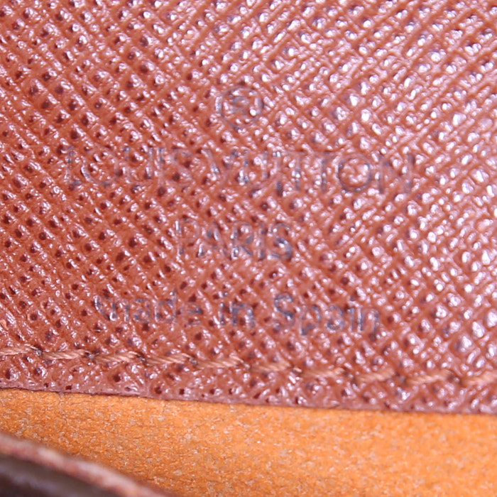 Borsa a tracolla Louis Vuitton Musette Salsa modello piccolo in tela monogram marrone e pelle naturale - Detail D3