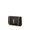 Saint Laurent Kate shoulder bag in black grained leather - 00pp thumbnail