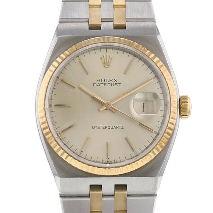 Rolex Oysterquartz Datejust watch in gold and stainless steel Ref:  17013 Circa  1980 - 00pp