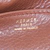 Besace Hermès en cuir veau gras grainé marron - Detail D3 thumbnail