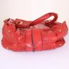 Chloé Héloïse large model handbag in red leather - Detail D4 thumbnail
