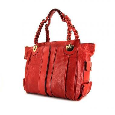 Borsa Chloé Héloïse modello grande in pelle rossa