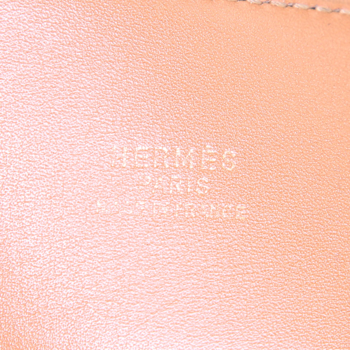 Ceinture Hermes Médor en cuir box noir - Detail D2