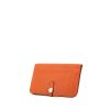 Hermes Dogon - Pocket Hand wallet in orange togo leather - 00pp thumbnail