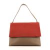 Celine All Soft handbag in taupe, brick red and beige leather - 360 thumbnail