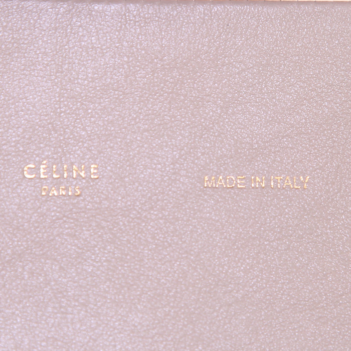 Celine All Soft handbag in taupe, brick red and beige leather - Detail D3