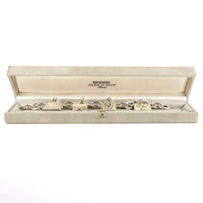 Hermès 1980's bracelet in silver