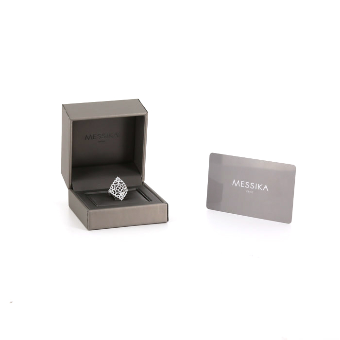 Messika Eden ring in white gold and diamonds - Detail D2