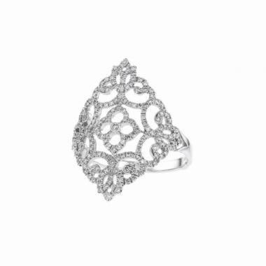 Bague Messika Eden en or blanc et diamants