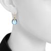 Paire de pendants d'oreilles Pomellato Veleno en or rose et topazes bleues - Detail D1 thumbnail