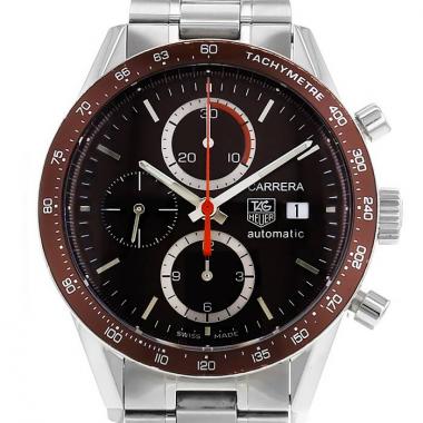 Orologio TAG Heuer Carrera Automatic Chronograph Tachymeter in acciaio Ref :  CV2013 Circa  2000